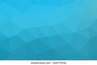 Light BLUE vector blurry hexagon template. Colorful illustration in abstract style with gradient. Triangular pattern for your business design.