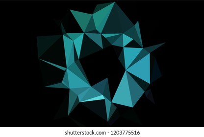 Light BLUE vector blurry hexagon texture. Glitter abstract illustration with an elegant design. The textured pattern can be used for background.