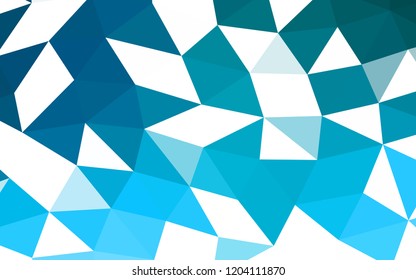 Light BLUE vector blurry hexagon blurry triangle. Brand new colored illustration in blurry style with gradient. The template can be used as a background for cell phones.