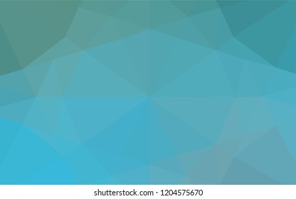 Light BLUE vector blurry hexagon template. Brand new colored illustration in blurry style with gradient. Triangular pattern for your business design.