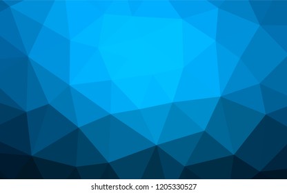 Light BLUE vector blurry hexagon pattern. Brand new colored illustration in blurry style with gradient. Brand new style for your business design.