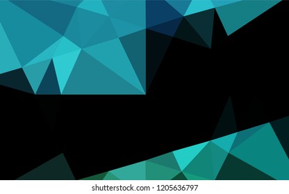 Light BLUE vector blurry hexagon texture. Shining illustration, which consist of triangles. The polygonal design can be used for your web site.
