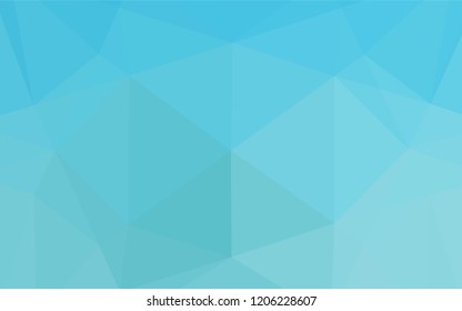 Light BLUE vector blurry hexagon pattern. Shining colored illustration in a Brand new style. Triangular pattern for your business design.