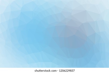 Light BLUE vector blurry hexagon pattern. A sample with polygonal shapes. The elegant pattern can be used as part of a brand book.