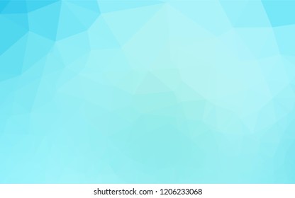 Light BLUE vector blurry hexagon texture. Shining illustration, which consist of triangles. The template can be used as a background for cell phones.