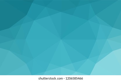 Light BLUE vector blurry hexagon texture. Geometric illustration in Origami style with gradient.  A completely new design for your business.