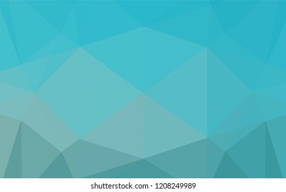 Light BLUE vector blurry hexagon template. Modern geometrical abstract illustration with gradient. Brand new style for your business design.