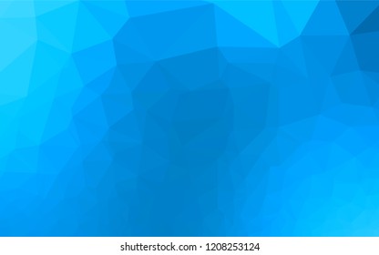 Light BLUE vector blurry hexagon pattern. Glitter abstract illustration with an elegant design. A new texture for your design.