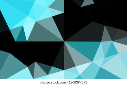 Light BLUE vector blurry hexagon texture. Modern geometrical abstract illustration with gradient. A completely new template for your business design.