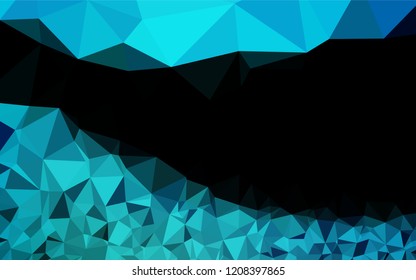 Light BLUE vector blurry hexagon texture. A vague abstract illustration with gradient. The polygonal design can be used for your web site.