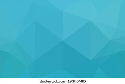 Light BLUE vector blurry hexagon pattern. An elegant bright illustration with gradient. The polygonal design can be used for your web site.