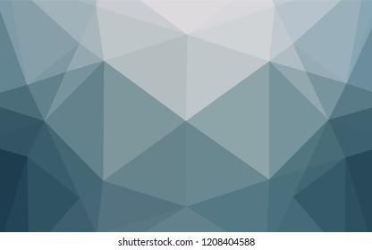 Light BLUE vector blurry hexagon pattern. Shining illustration, which consist of triangles. The elegant pattern can be used as part of a brand book.