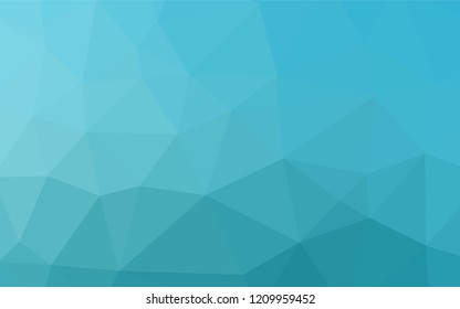 Light BLUE vector blurry hexagon pattern. Creative geometric illustration in Origami style with gradient. Triangular pattern for your business design.