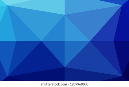 Light BLUE vector blurry hexagon template. An elegant bright illustration with gradient. Brand new style for your business design.