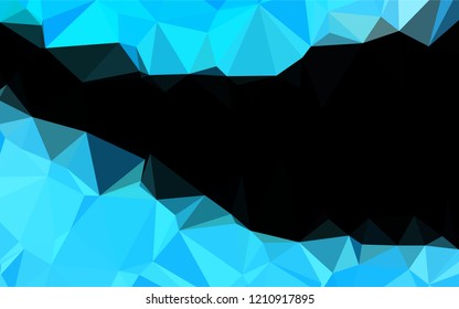 Light BLUE vector blurry hexagon texture. Creative geometric illustration in Origami style with gradient. Brand new design for your business.