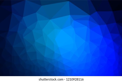 Light BLUE vector blurry hexagon pattern. A vague abstract illustration with gradient. A completely new design for your business.