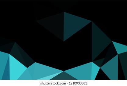 Light BLUE vector blurry hexagon template. Brand new colored illustration in blurry style with gradient. The polygonal design can be used for your web site.