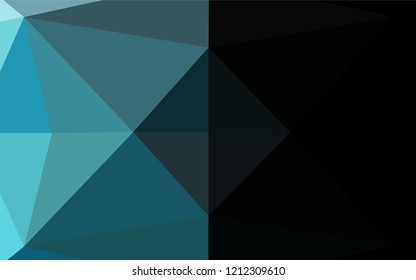 Light BLUE vector blurry hexagon template. A completely new color illustration in a vague style. A completely new design for your business.