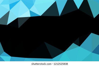 Light BLUE vector blurry hexagon texture. Creative illustration in halftone style with gradient. A new texture for your design.