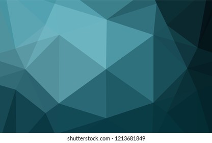 Light BLUE vector blurry hexagon template. A completely new color illustration in a vague style. A completely new template for your business design.