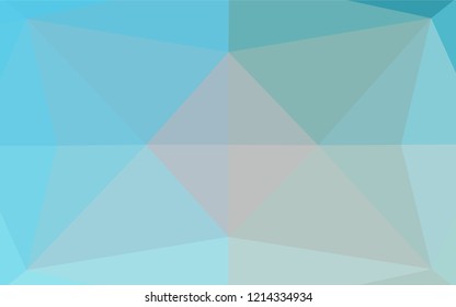 Light BLUE vector blurry hexagon pattern. Brand new colored illustration in blurry style with gradient. Brand new style for your business design.