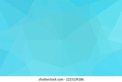 Light BLUE vector blurry hexagon template. Shining illustration, which consist of triangles. A completely new template for your business design.