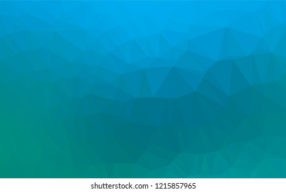 Light BLUE vector blurry hexagon template. Creative illustration in halftone style with gradient. The textured pattern can be used for background.