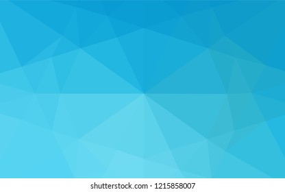 Light BLUE vector blurry hexagon texture. Glitter abstract illustration with an elegant design. The template can be used as a background for cell phones.