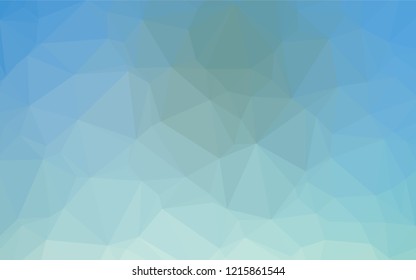 Light BLUE vector blurry hexagon texture. Glitter abstract illustration with an elegant design. The completely new template can be used for your brand book.