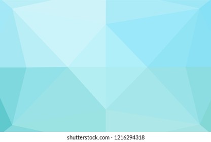 Light BLUE vector blurry hexagon template. Modern geometrical abstract illustration with gradient. The polygonal design can be used for your web site.