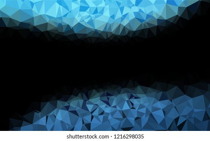 Light BLUE vector blurry hexagon pattern. Modern geometrical abstract illustration with gradient. The textured pattern can be used for background.