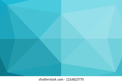 Light BLUE vector blurry hexagon pattern. Colorful illustration in abstract style with gradient. A completely new template for your business design.