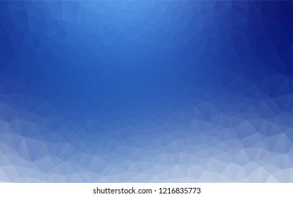 Light BLUE vector blurry hexagon template. A completely new color illustration in a vague style. A completely new design for your business.