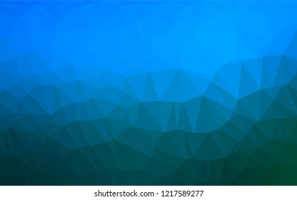 Light BLUE vector blurry hexagon texture. Glitter abstract illustration with an elegant design. The polygonal design can be used for your web site.