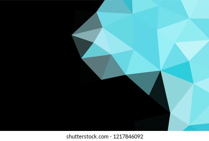 Light BLUE vector blurry hexagon texture. Glitter abstract illustration with an elegant design. The template can be used as a background for cell phones.