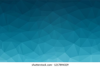 Light BLUE vector blurry hexagon texture. Geometric illustration in Origami style with gradient.  Brand new style for your business design.