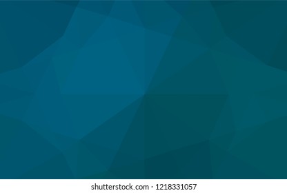Light BLUE vector blurry hexagon pattern. Shining illustration, which consist of triangles. A new texture for your design.