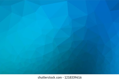 Light BLUE vector blurry hexagon pattern. Colorful illustration in abstract style with gradient. The template can be used as a background for cell phones.