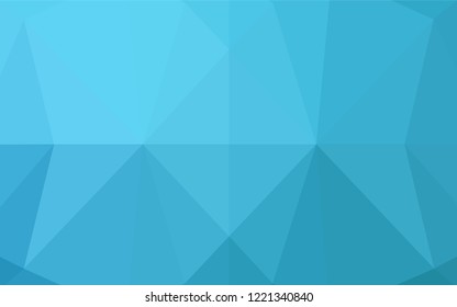 Light BLUE vector blurry hexagon template. A vague abstract illustration with gradient. The elegant pattern can be used as part of a brand book.