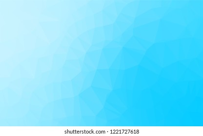 Light BLUE vector blurry hexagon pattern. Colorful illustration in abstract style with gradient. Brand new style for your business design.