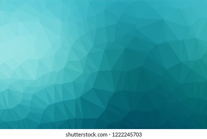 Light BLUE vector blurry hexagon template. Shining colored illustration in a low poly style. The elegant pattern can be used as part of a brand book.