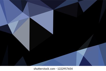 Light BLUE vector blurry hexagon template. Colorful illustration in abstract style with gradient. The best triangular design for your business.