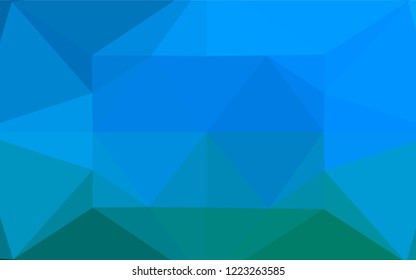Light BLUE vector blurry hexagon template. Creative illustration in halftone style with gradient. A new texture for your design.