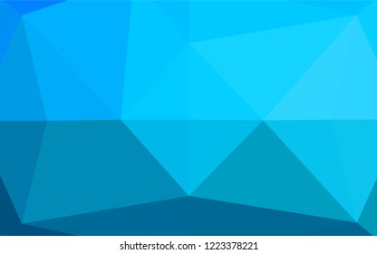 Light BLUE vector blurry hexagon pattern. Shining colored illustration in a Brand new style. A new texture for your design.