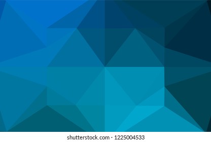 Light BLUE vector blurry hexagon pattern. An elegant bright illustration with gradient. The best triangular design for your business.
