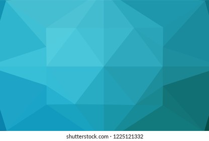 Light BLUE vector blurry hexagon template. Creative geometric illustration in Origami style with gradient. A completely new template for your business design.
