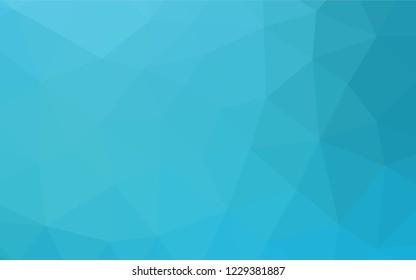 Light BLUE vector blurry hexagon pattern. A sample with polygonal shapes. Brand new style for your business design.