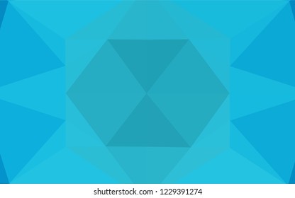 Light BLUE vector blurry hexagon texture. Brand new colored illustration in blurry style with gradient. A new texture for your design.