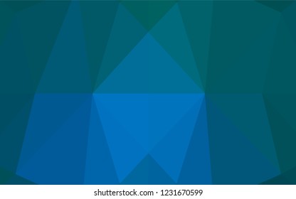 Light BLUE vector blurry hexagon template. Modern geometrical abstract illustration with gradient. A completely new design for your business.