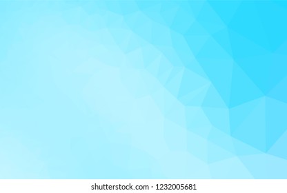 Light BLUE vector blurry hexagon template. Shining colored illustration in a Brand new style. The textured pattern can be used for background.
